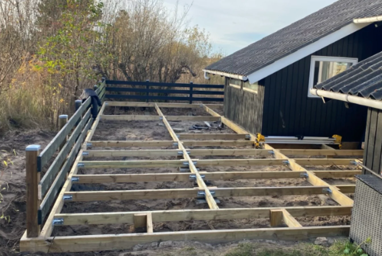 Terasse fundament
